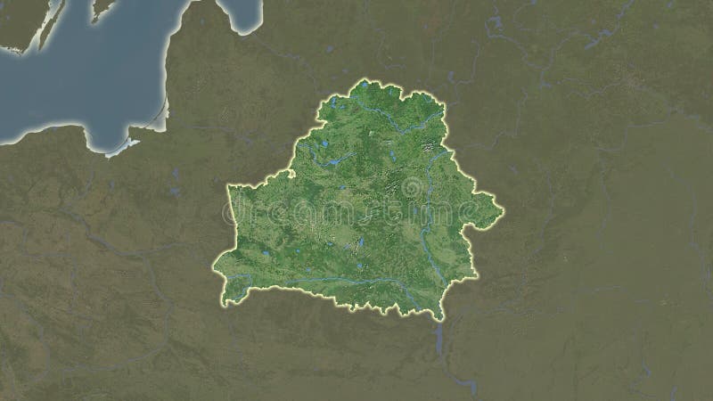 Спутник Беларуси. Верхний слой иллюстрация вектора