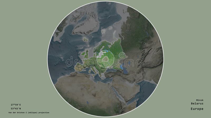 Спутник Беларуси. Локализованный иллюстрация вектора