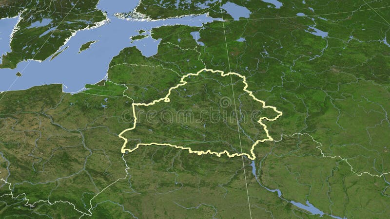 Спутник Беларуси. План иллюстрация штока