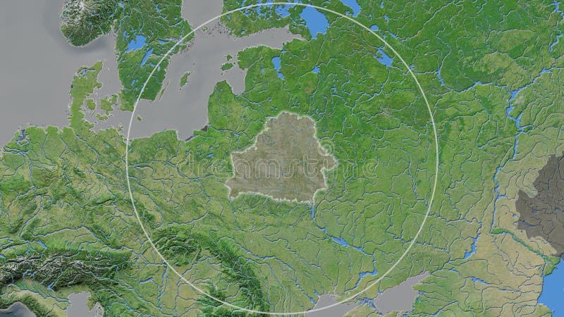 Спутник Беларуси. Совершил иллюстрация вектора