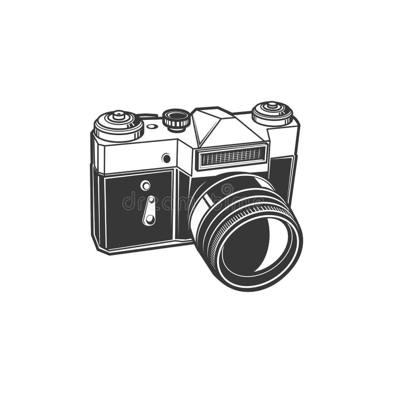 старое фотоаппаратное оборудование иллюстрация вектора