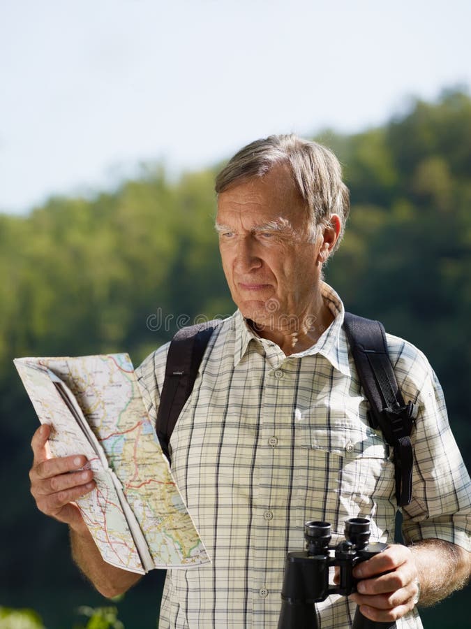 старший hiker стоковая фотография старший hiker стоковая фотография