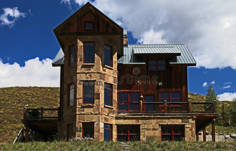 Старый дом в Crested Butte Колорадо стоковое изображение Старый дом в Crested Butte Колорадо стоковое изображение