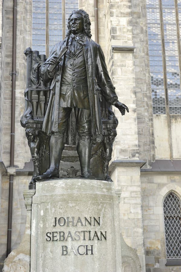 Statue of Johann Sebastian Bach in Leipzig, East Germany. Statue of Johann Sebastian Bach in Leipzig, East Germany