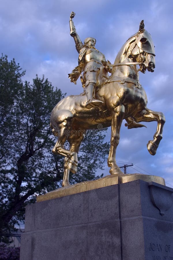 статуя Орегона portland laurelhust joan дуги стоковые фото статуя Орегона portland laurelhust joan дуги стоковые фото