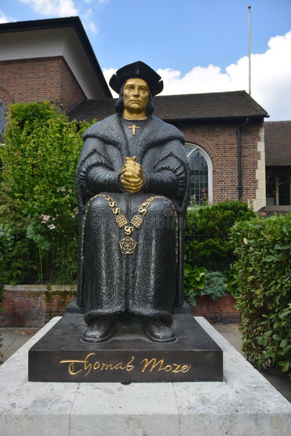 Born in London, England, in 1478, Thomas More's 1516 book Utopia was the forerunner of the utopian literary genre. More served as an important counselor to King Henry VIII of England, serving as his key counselor in the early 1500s, but after he refused to accept the king as head of the Church of England, he was tried for treason and beheaded (he died in London, England, in 1535). More is noted for coining the word Utopia, in reference to an ideal political system in which policies are governed by reason. He was canonized by the Catholic Church as a saint in 1935, and has been commemorated by the Church of England as a Reformation martyr. Born in London, England, in 1478, Thomas More's 1516 book Utopia was the forerunner of the utopian literary genre. More served as an important counselor to King Henry VIII of England, serving as his key counselor in the early 1500s, but after he refused to accept the king as head of the Church of England, he was tried for treason and beheaded (he died in London, England, in 1535). More is noted for coining the word Utopia, in reference to an ideal political system in which policies are governed by reason. He was canonized by the Catholic Church as a saint in 1935, and has been commemorated by the Church of England as a Reformation martyr.