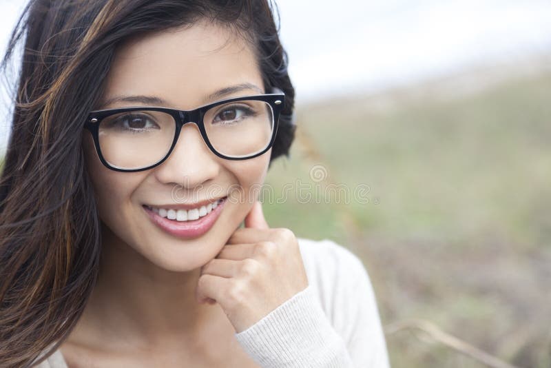 Chinese girls with glasses