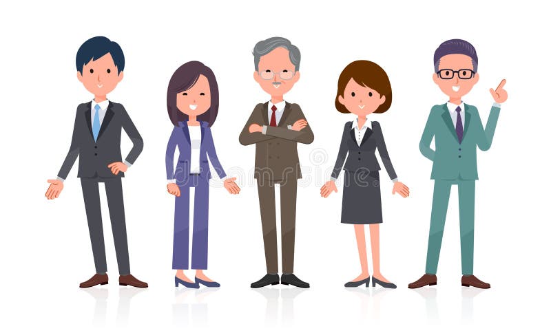 Стойка команды 5people scene_Business офиса бесплатная иллюстрация Стойка команды 5people scene_Business офиса бесплатная иллюстрация