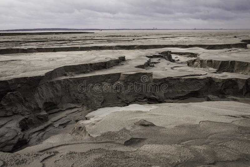 Zelazny Most - The largest sump reservoir of froth copper mining tailings dam in Europe, Rudna / Poland. Zelazny Most - The largest sump reservoir of froth copper mining tailings dam in Europe, Rudna / Poland.