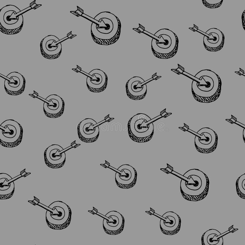 Стрелка руки вычерченная в doodle цели r r r r r бесплатная иллюстрация Стрелка руки вычерченная в doodle цели r r r r r бесплатная иллюстрация