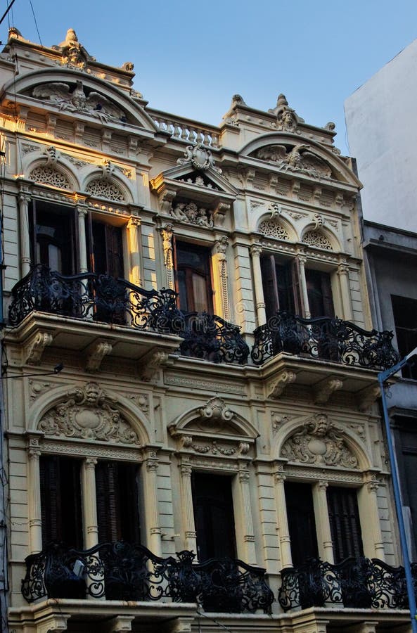 строя исторический montevideo Уругвай стоковая фотография rf