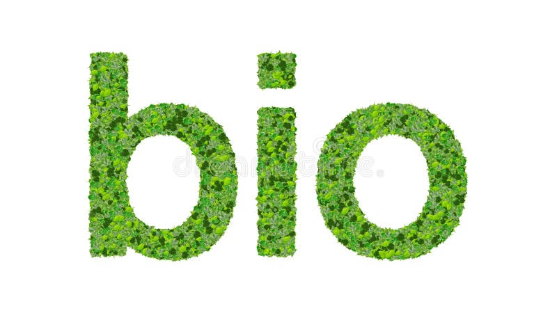 Сформулируйте био сделанное от зеленых изолированных листьев на белой предпосылке