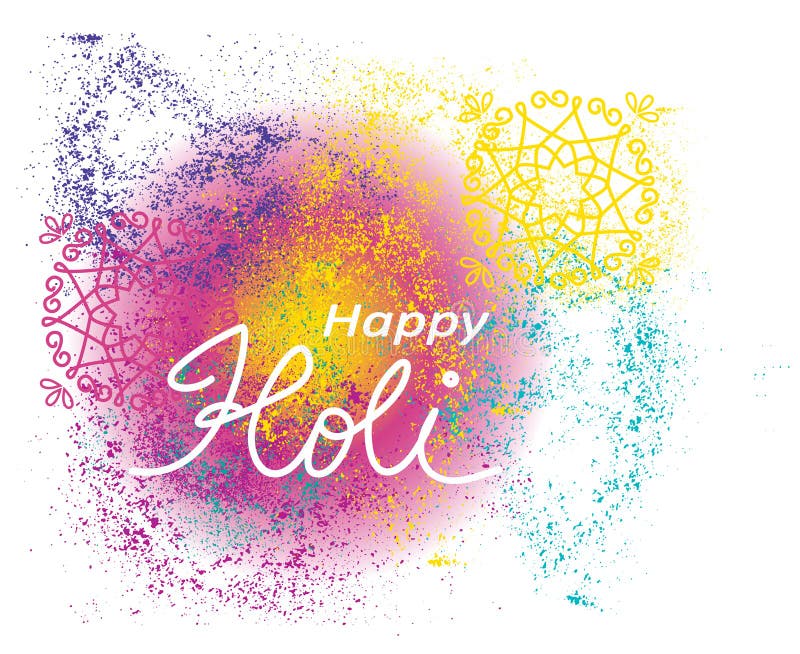 счастливое holi иллюстрация штока счастливое holi иллюстрация штока