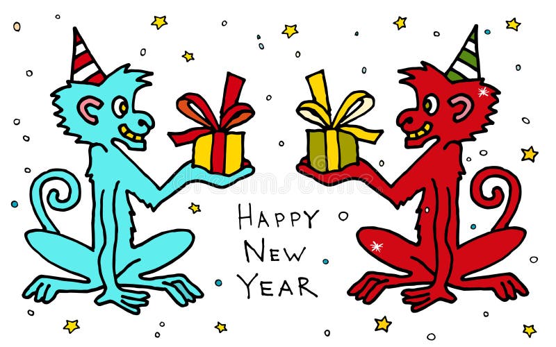 Счастливый китайский новый вектор шаржа 2016 год красочный monkeys макака с настоящими моментами карточка 2007 приветствуя счастл бесплатная иллюстрация Счастливый китайский новый вектор шаржа 2016 год красочный monkeys макака с настоящими моментами карточка 2007 приветствуя счастл бесплатная иллюстрация