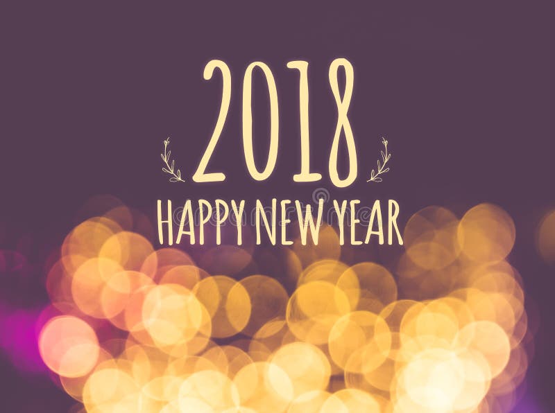 2018 счастливых Новых Годов на backgrou света bokeh винтажной нерезкости праздничном стоковая фотография rf 2018 счастливых Новых Годов на backgrou света bokeh винтажной нерезкости праздничном стоковая фотография rf