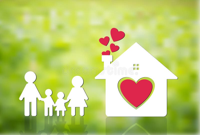 Счастливые мама и папа семьи дома стоят держащ руки с мальчиками a иллюстрация вектора Счастливые мама и папа семьи дома стоят держащ руки с мальчиками a иллюстрация вектора