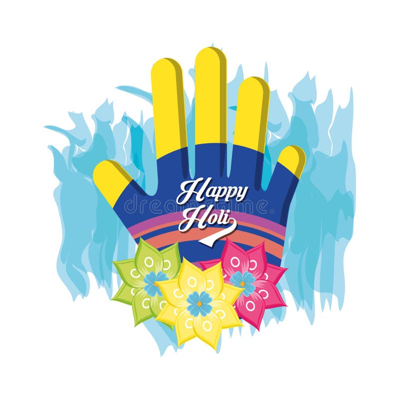Счастливый дизайн holi иллюстрация вектора Счастливый дизайн holi иллюстрация вектора