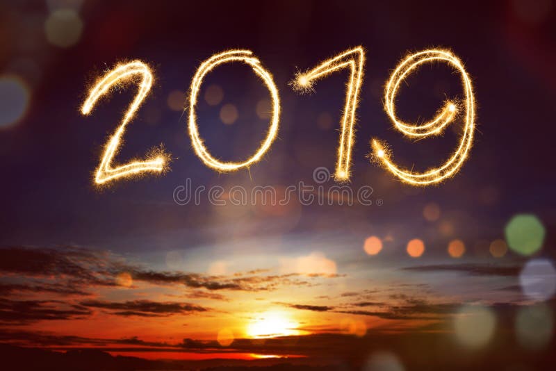 Счастливый Новый Год 2019 стоковое изображение Счастливый Новый Год 2019 стоковое изображение