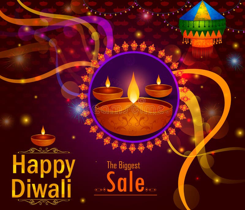 Счастливый фестиваль света Diwali предпосылки знамени продажи рекламы приветствию Индии бесплатная иллюстрация Счастливый фестиваль света Diwali предпосылки знамени продажи рекламы приветствию Индии бесплатная иллюстрация