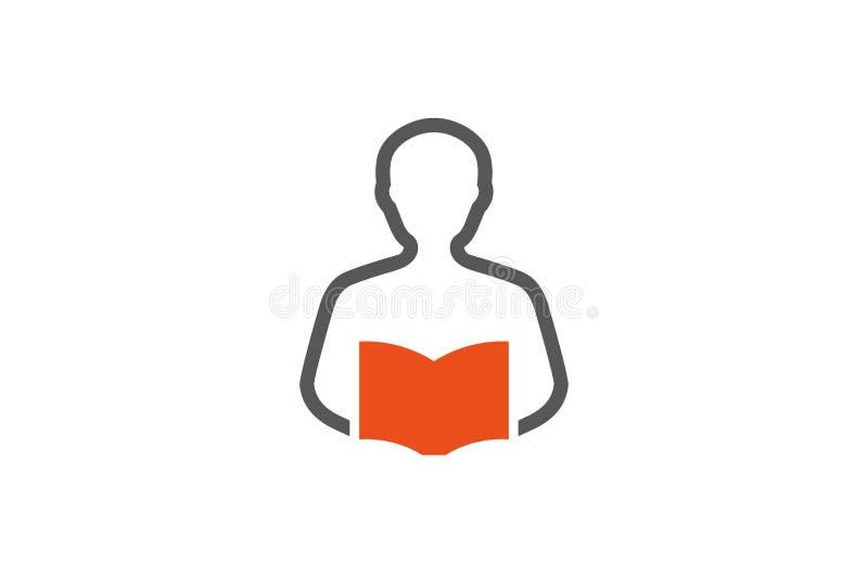 Творческая абстрактная иллюстрация символа вектора дизайна логотипа книги чтения человеческого тела иллюстрация вектора Творческая абстрактная иллюстрация символа вектора дизайна логотипа книги чтения человеческого тела иллюстрация вектора