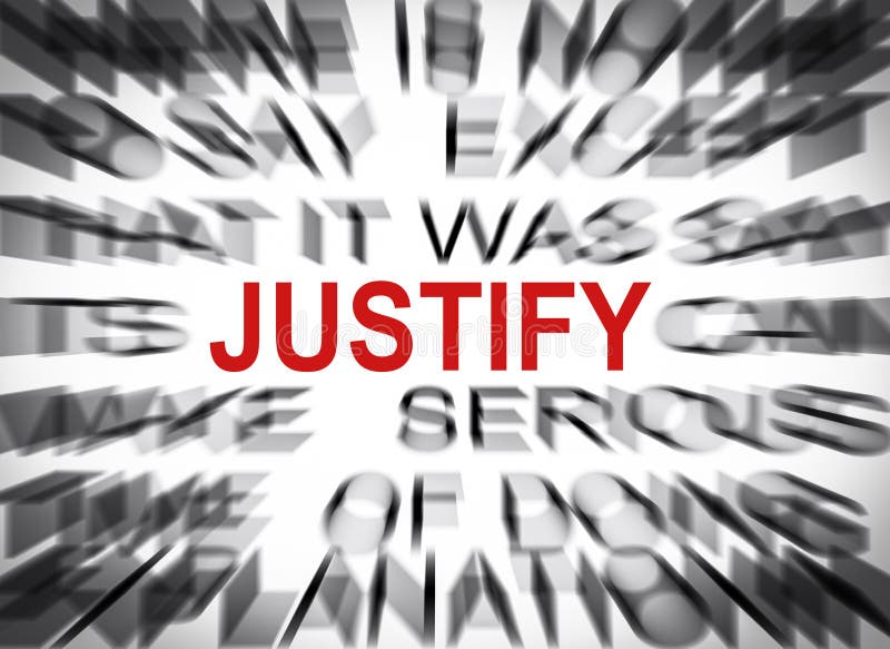 Текст Blured с фокусом на JUSTIFY стоковая фотография rf Текст Blured с фокусом на JUSTIFY стоковая фотография rf