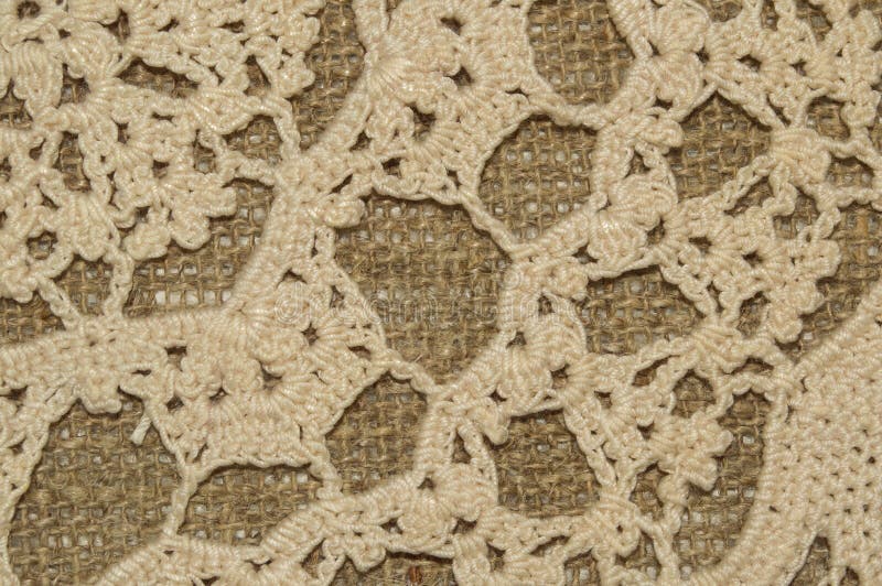 Текстура doily вязания крючком стоковые изображения rf Текстура doily вязания крючком стоковые изображения rf