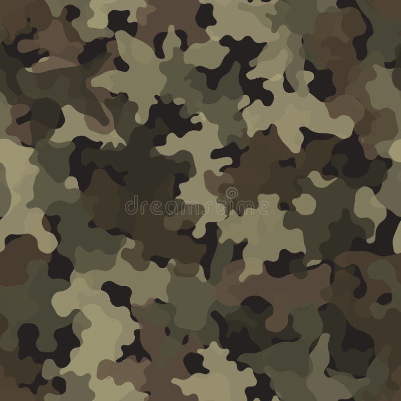 Brown camouflage seamless pattern texture. Abstract modern vector military camo backgound illustration. Fabric textile print template. Brown camouflage seamless pattern texture. Abstract modern vector military camo backgound illustration. Fabric textile print template