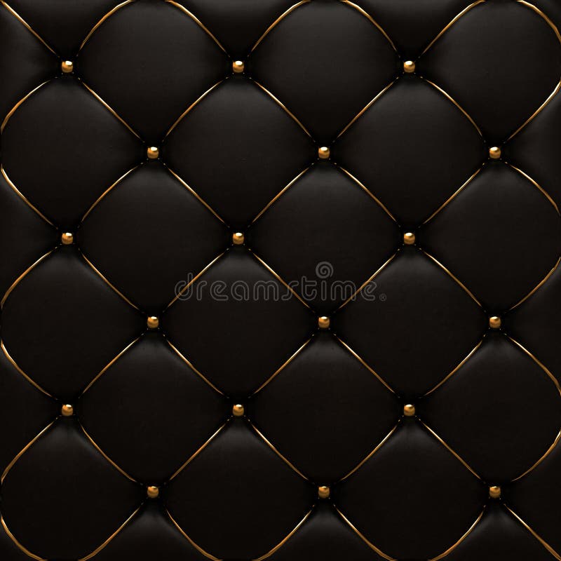 The gold texture of the leather quilted skin. The gold texture of the leather quilted skin