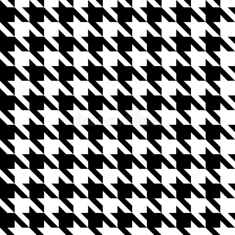 Текстура проверки Houndstooth черная & белая ткани картины бесплатная иллюстрация Текстура проверки Houndstooth черная & белая ткани картины бесплатная иллюстрация