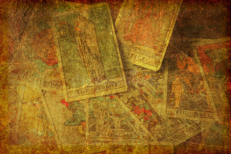 Текстурированная предпосылка карточек Tarot Grunge стоковое изображение Текстурированная предпосылка карточек Tarot Grunge стоковое изображение