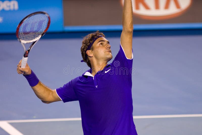 теннис roger игрока federer стоковая фотография rf