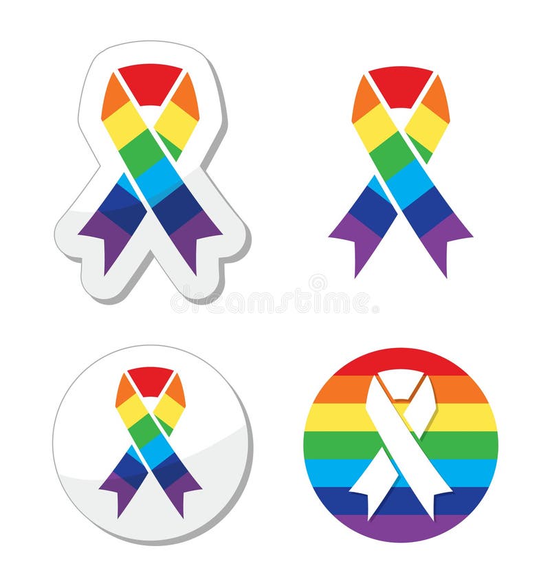Тесемка флага радуги - символ голубой гордости и поддержки для общины GLBT бесплатная иллюстрация Тесемка флага радуги - символ голубой гордости и поддержки для общины GLBT бесплатная иллюстрация