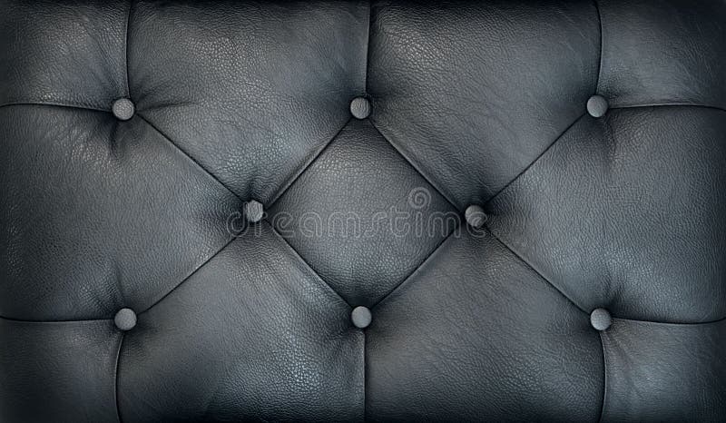 Couch-type screed. Retro dark chesterfield style quilted upholstery backdrop close up. Black capitone pattern texture background. Couch-type screed. Retro dark chesterfield style quilted upholstery backdrop close up. Black capitone pattern texture background