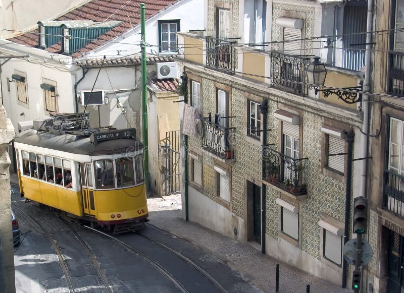 трам lisbon стоковые изображения трам lisbon стоковые изображения