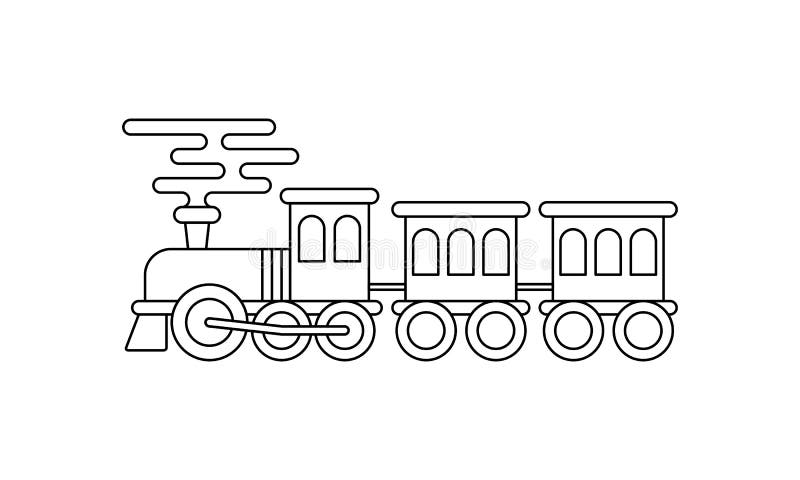 Раскраска Поезд Томас