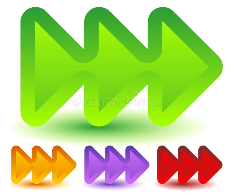 Тройка, 3 стрелки в больше цветов Размещайте, быстрое переднее ...