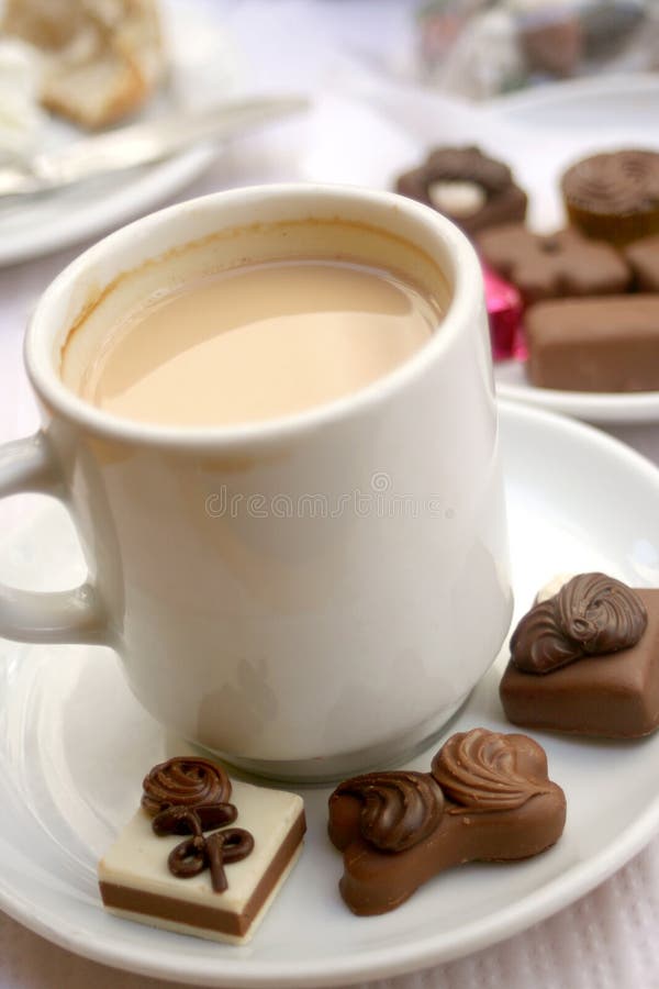 Delicious truffles and coffee. Delicious truffles and coffee