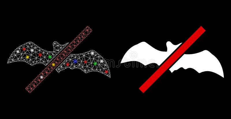Туша sieve утилизации без летучих мышей с засветками цвета экрана иллюстрация вектора