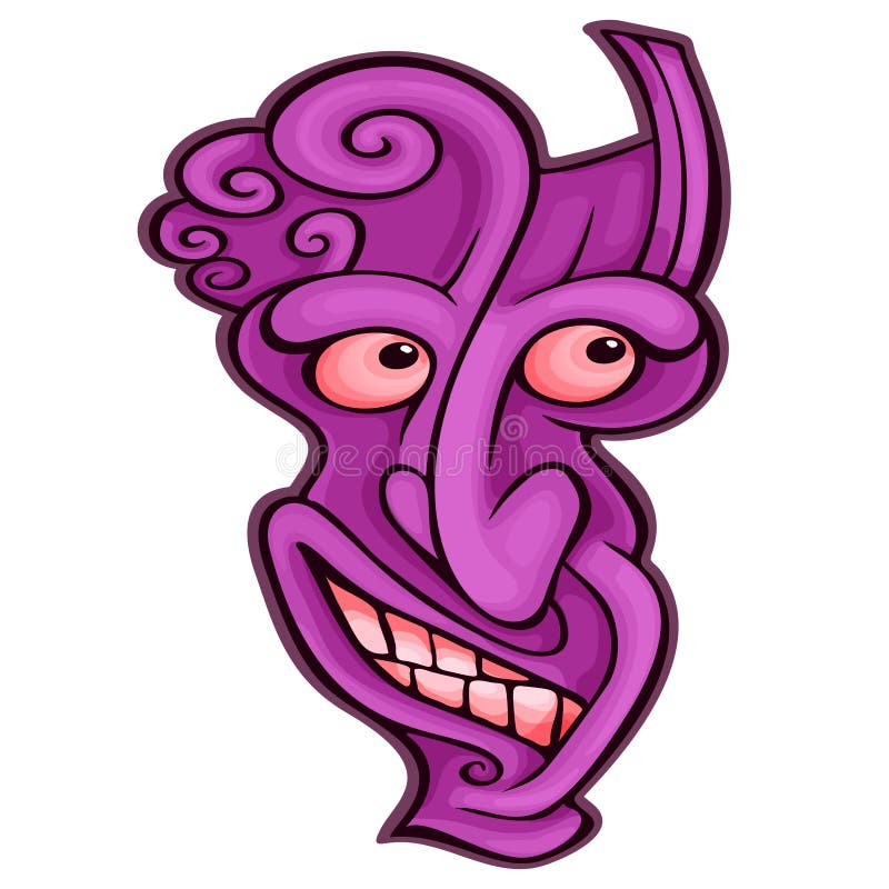 Ужасный идол tiki иллюстрация вектора Ужасный идол tiki иллюстрация вектора