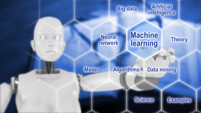 Умная концепция искусственного интеллекта машин бесплатная иллюстрация Умная концепция искусственного интеллекта машин бесплатная иллюстрация
