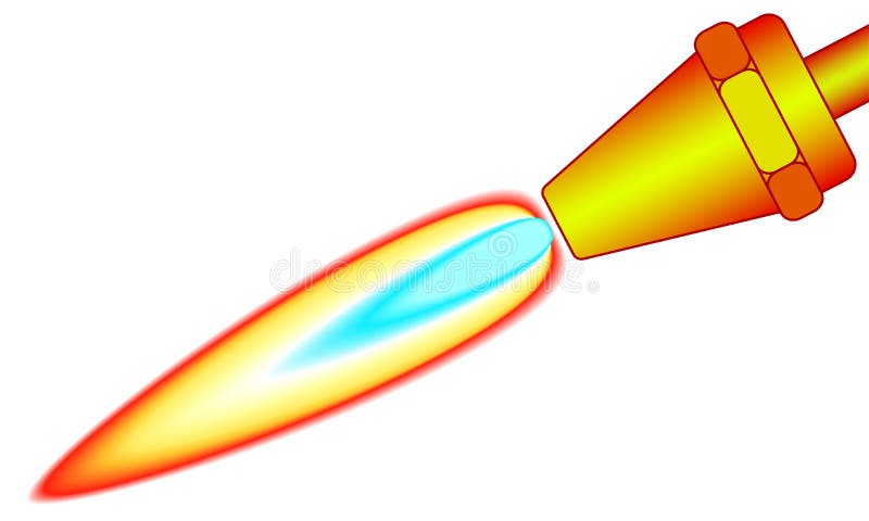 Illustration of the gas-welding blowpipe icon. Illustration of the gas-welding blowpipe icon