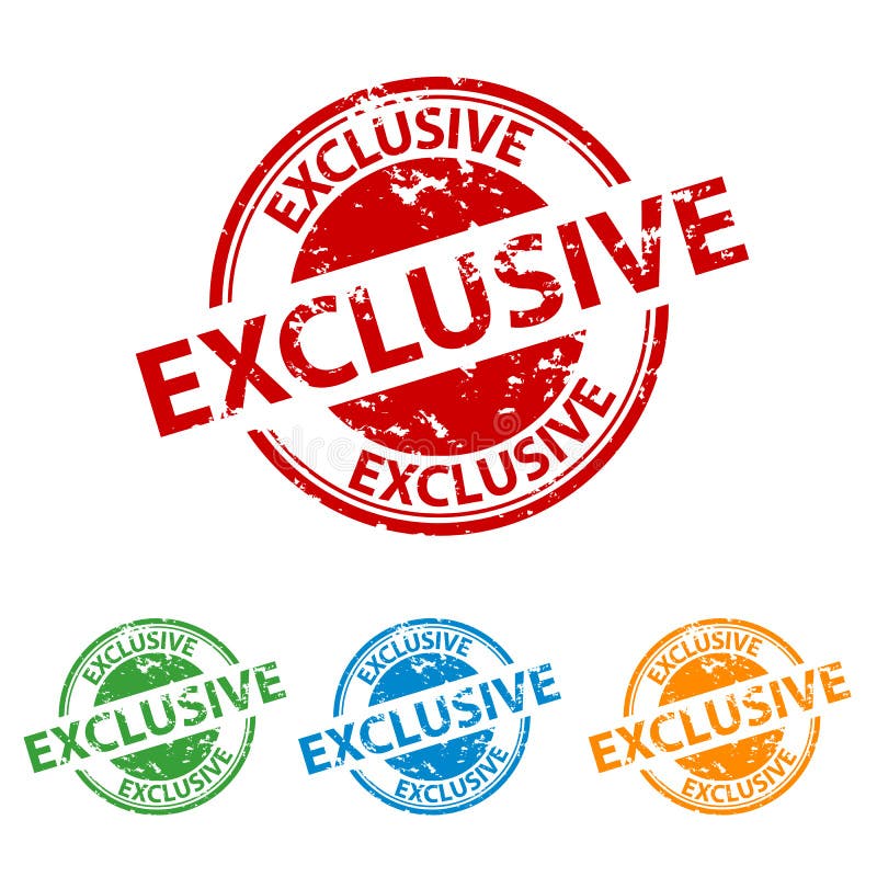 Уплотнение избитой фразы - исключение - красочный комплект вектора ...