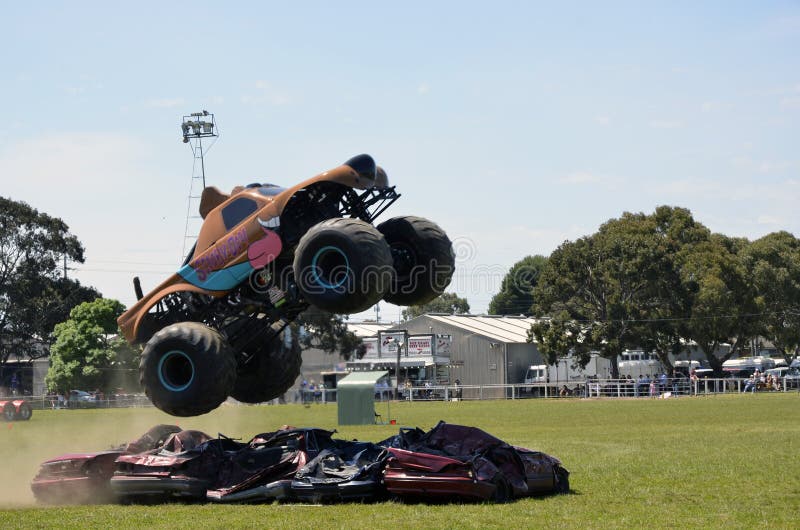 Monster truck Scooby-Doo came out from USA to perform at the Royal Geelong Show in Victoria Australia. The show is now in it`s 155th year, and runs for four days. Monster truck Scooby-Doo came out from USA to perform at the Royal Geelong Show in Victoria Australia. The show is now in it`s 155th year, and runs for four days.