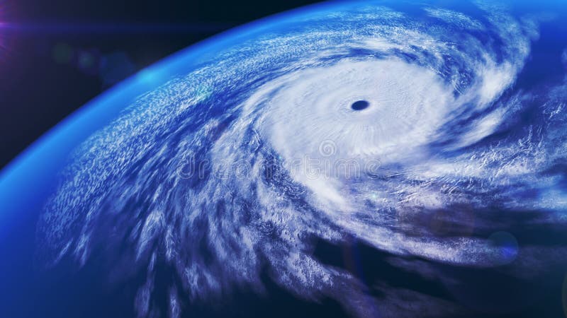 Ураган над океаном, 3D анимация