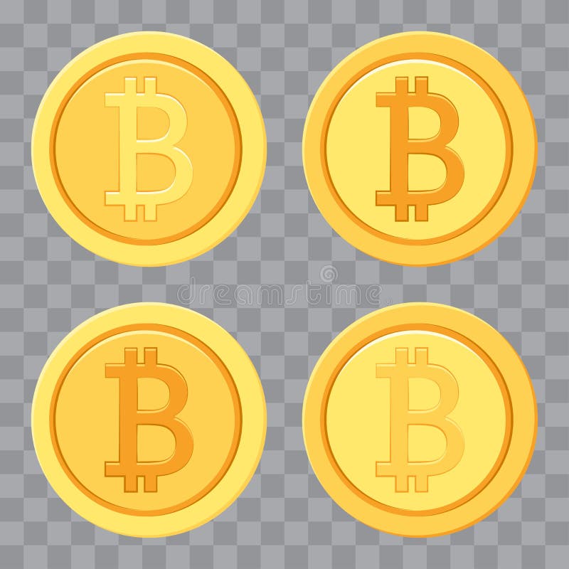 Установите золотых bitcoins Значок денег r иллюстрация штока Установите золотых bitcoins Значок денег r иллюстрация штока