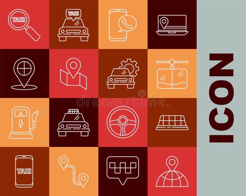 установить местоположение линии на земной крыше такси карта телефонной ...