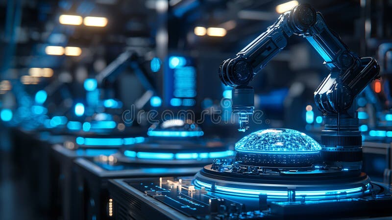 фабрика будущего бесплатная иллюстрация