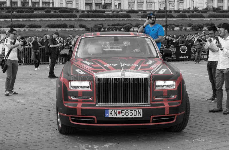 Фантом EWB Rolls Royce - Gumball 3000 до 2016 вариант - Дублин к Бухаресту стоковая фотография rf Фантом EWB Rolls Royce - Gumball 3000 до 2016 вариант - Дублин к Бухаресту стоковая фотография rf