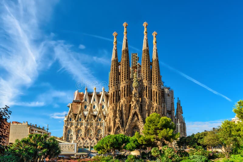 Cathedral of La Sagrada Familia. It is designed by architect Antonio Gaudi and is being build since 1882. Cathedral of La Sagrada Familia. It is designed by architect Antonio Gaudi and is being build since 1882.