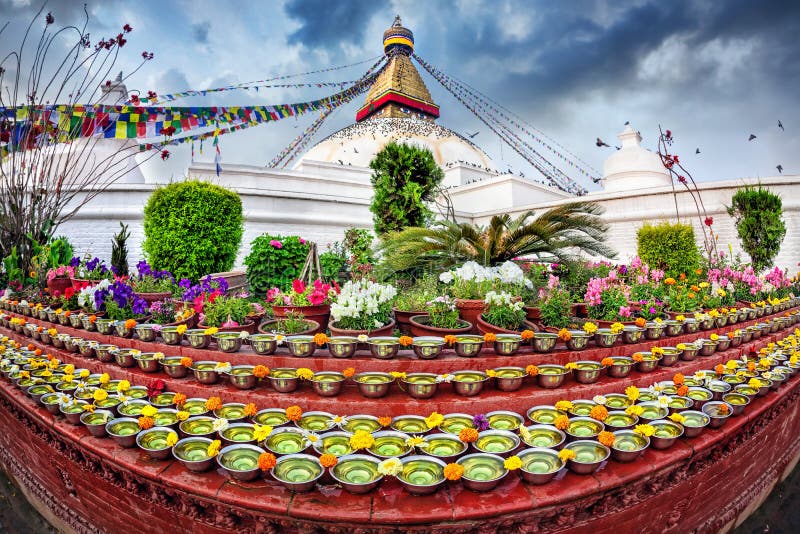 Фестиваль на stupa Bodhnath стоковое фото Фестиваль на stupa Bodhnath стоковое фото